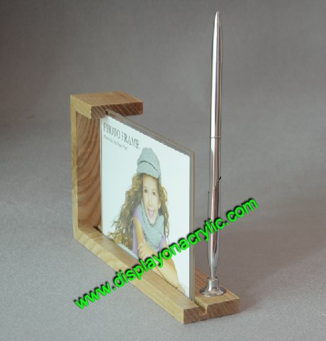 acrylic picture frame with table pen